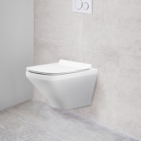 Унитаз подвесной безободковый Vincea NEO-M VT1-17 белый, с сиденьем микролифт